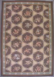 10x14 AUBUSSON WEAVE FRENCH DESIGN WOOL AREA RUG CARPET  