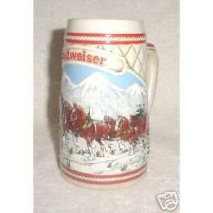  Budweiser 1985 A Series Snow Capped Mountains Stein 
