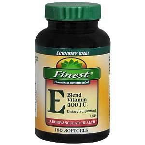  Finest Vitamin E Blend 400 IU, 180 ea Health & Personal 