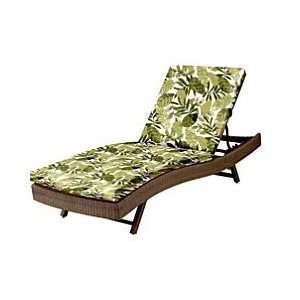  Sun Lounger Cushion 76x23 1/2x3   Island Leaf Print 
