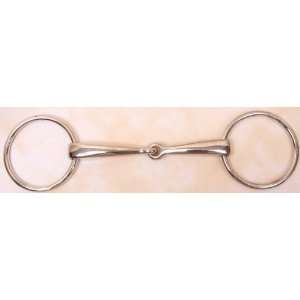    O Ring Jointed Snaffle Horse Bit Hollow Mouth 