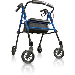 HUGO FIT Rolling Walker with a Seat (pacific blue colour)  