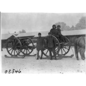  Canadian horsedrawn artillery unit in N. Russia,1919?,Four 