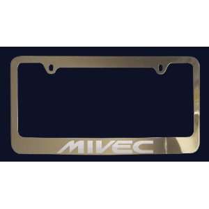  Mitsubishi Mivec License Plate Frame (Zinc Metal 