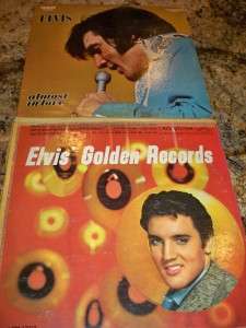 Lot 3 LP Elvis Golden Records Almost Love Pot Luck  