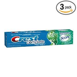  Crest Complete Whitening Plus Scope Minty Fresh Toothpaste 