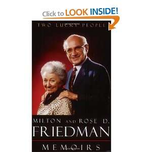    Two Lucky People Memoirs [Paperback] Milton Friedman Books