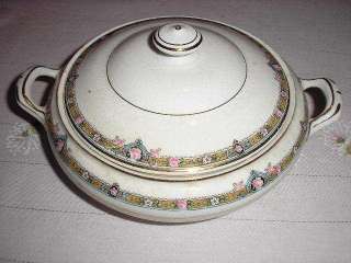 McNICOL ROUND BUTTER DISH WITH HANDLES & INSERT  