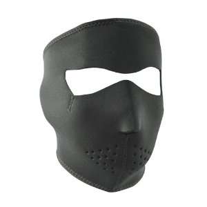  ZANheadgear Black Microfleece Lining Neoprene Face Mask 
