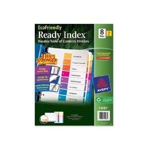  Avery Ready Index Table Of Contents Divider 8 x Tab 