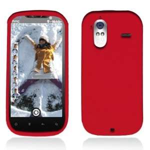  For T mobil HTC Amaze 4g Accessory   Red Silicon Skin Gel 