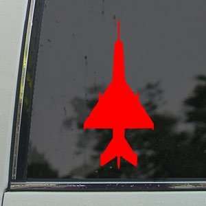  MiG 21 F Fishbed Fighter Red Decal Truck Window Red 