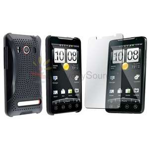 Matrix Black Hard Case Cover Accessory+Protector LCD For Sprint HTC 