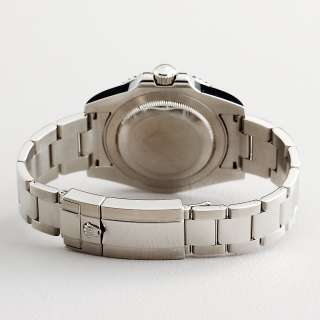 Mens Rolex GMT Master II Date CERAMIC Bezel Stainless Steel Watch 