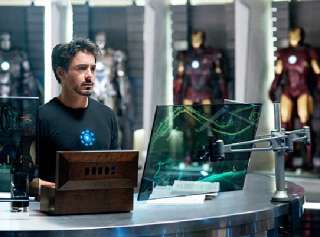 Marvel Comics Iron Man 2 Movie Heart Core T Shirt, NEW  