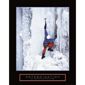 Determination  Ice Climber Motivational Mountain 