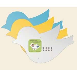    Shape Up Magnetic Bulletin Board   Bird (White)