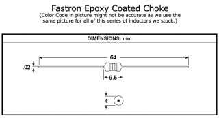 10uH Inductor Epoxy Coated Chokes (5pcs)  