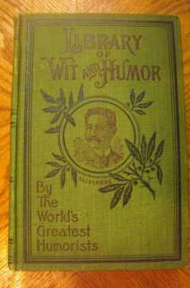 Library of Wit and Humor Eli Perkins Mark Twain &others  