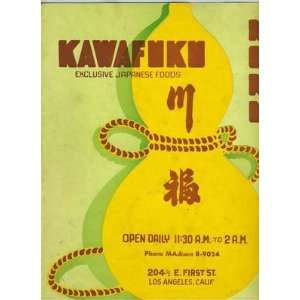  KAWAFUKU Japanese Foods Menu 1st Sushi Bar in United 