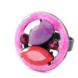  Ring french touch Mélusine pink. Jewelry