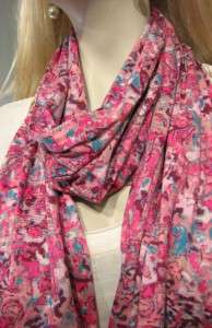 Marc by Marc Jacobs Party Pink Pima Cotton Long Scarf  