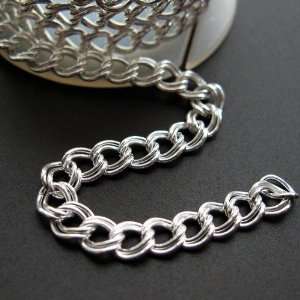  Sterling Silver Bulk Chain   5mm Double Plain Twisted 