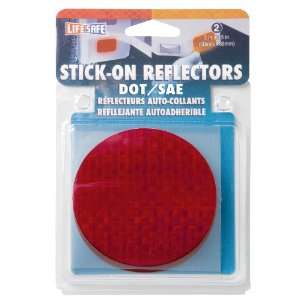  Incom RE7073 3 Inch Stick On Reflector Circle, Amber, 2 
