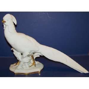  Striegau Germany Pheasant Figurine Vintage Huge 