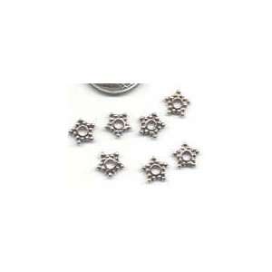  India Silver Star Spacer Bead Arts, Crafts & Sewing