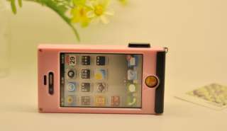 Camera Lens Style Design With Stand Hard Case Cover For iPhone 4 4G 4S 