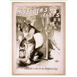 Historic Theater Poster (M), McFaddens row of flats the comedy that 