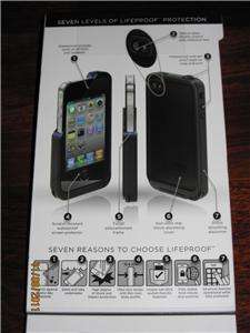   iPhone 4 4S Case Black New In Box Apple Cover Life Proof Generation 2