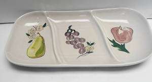 RED WING CHINA   FRUIT   DIVIDED RELISH TRAY  