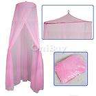 girls baby pink bed crib tent canopy mosquito net new
