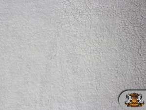 Sherpa WHITE 62 Wide Faux / Fur Fabric By the Yard  