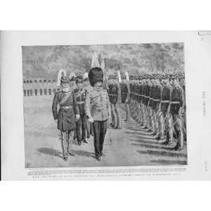  Prince Of Wales Inspects Massachusetts Artillery 1896 
