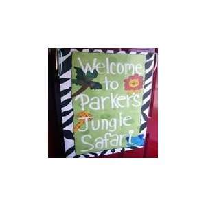  Safari Themed Personalized Birthday Banner Office 