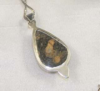 very nice polished pear shaped stone bezel setting 24 sterling silver 