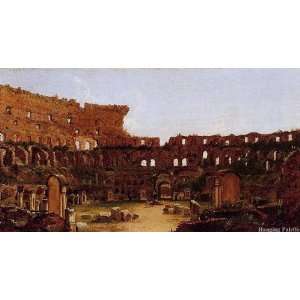 Interior of the Colosseum in Rome 
