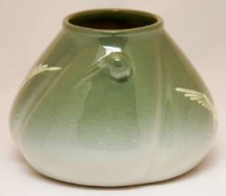 WELLER JAP BIRDIMAL 4.5 x 6.25 URN/VASE WINGED GOOSE  