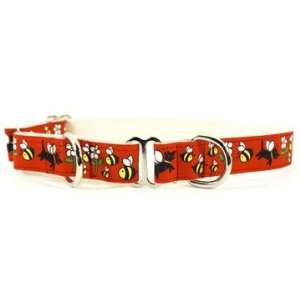  Designer Dog Collar   Honey Dog Martingale Collar   Red 