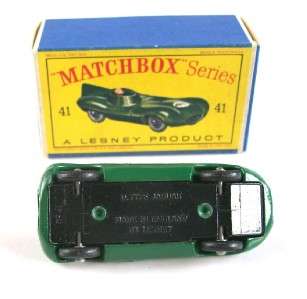 MATCHBOX LESNEY 41 JAGUAR RACING CAR, RARE,1962, MIB  