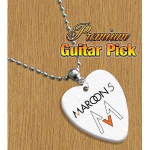  Maroon 5 Chain / Necklace Bass Guitar Pick Both Sides 