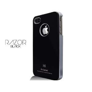  iPhone 4S / 4 Novoskins Razor Metallic Black Ultra Thin 