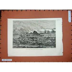  C1880 Civil War Chile Iquique Bombardment Ruins