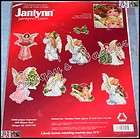 Janlynn counted Cross Stitch Kit Angel Cats Ornaments  