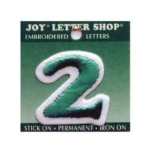 Joy Letter Shop Iron On Green 2 (6 Pack) 