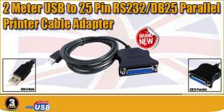   Pin Female IEEE 1284 to USB 2.0 Parallel Printers Adapter Cable  