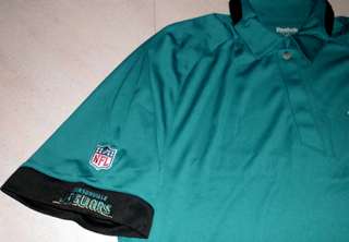 Jacksonville Jaguars Sideline Polo Shirt 2XL Reebok NFL Embroidered 
